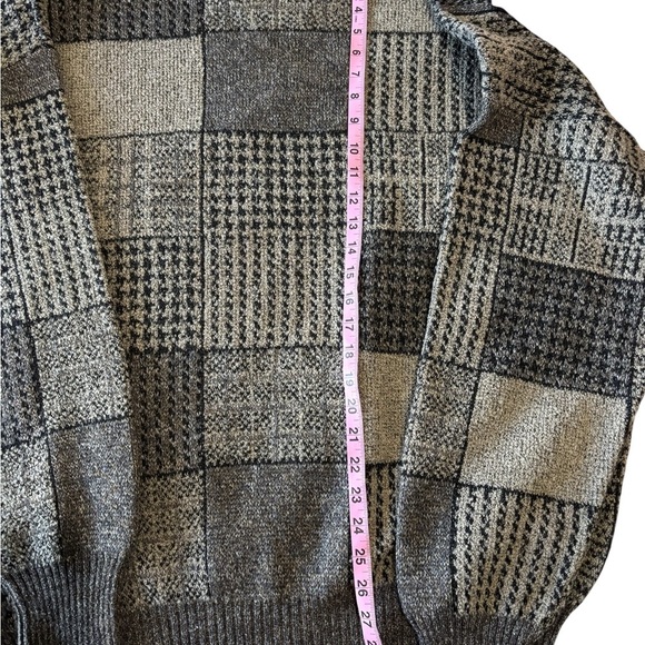 VTG 90s Maglificio Florence men’s XXL Patchwork Wool Blend Sweater Italy Made - Picture 9 of 9